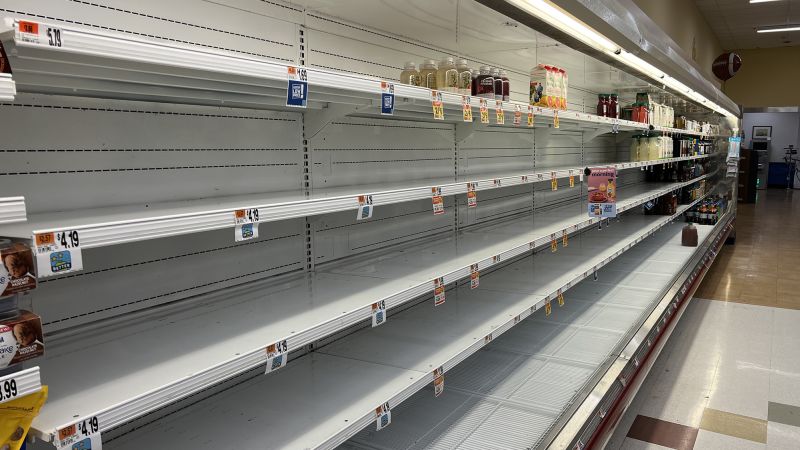 Lviv Grocery Shelves Empty as Crisis Deepens Across Ukraine