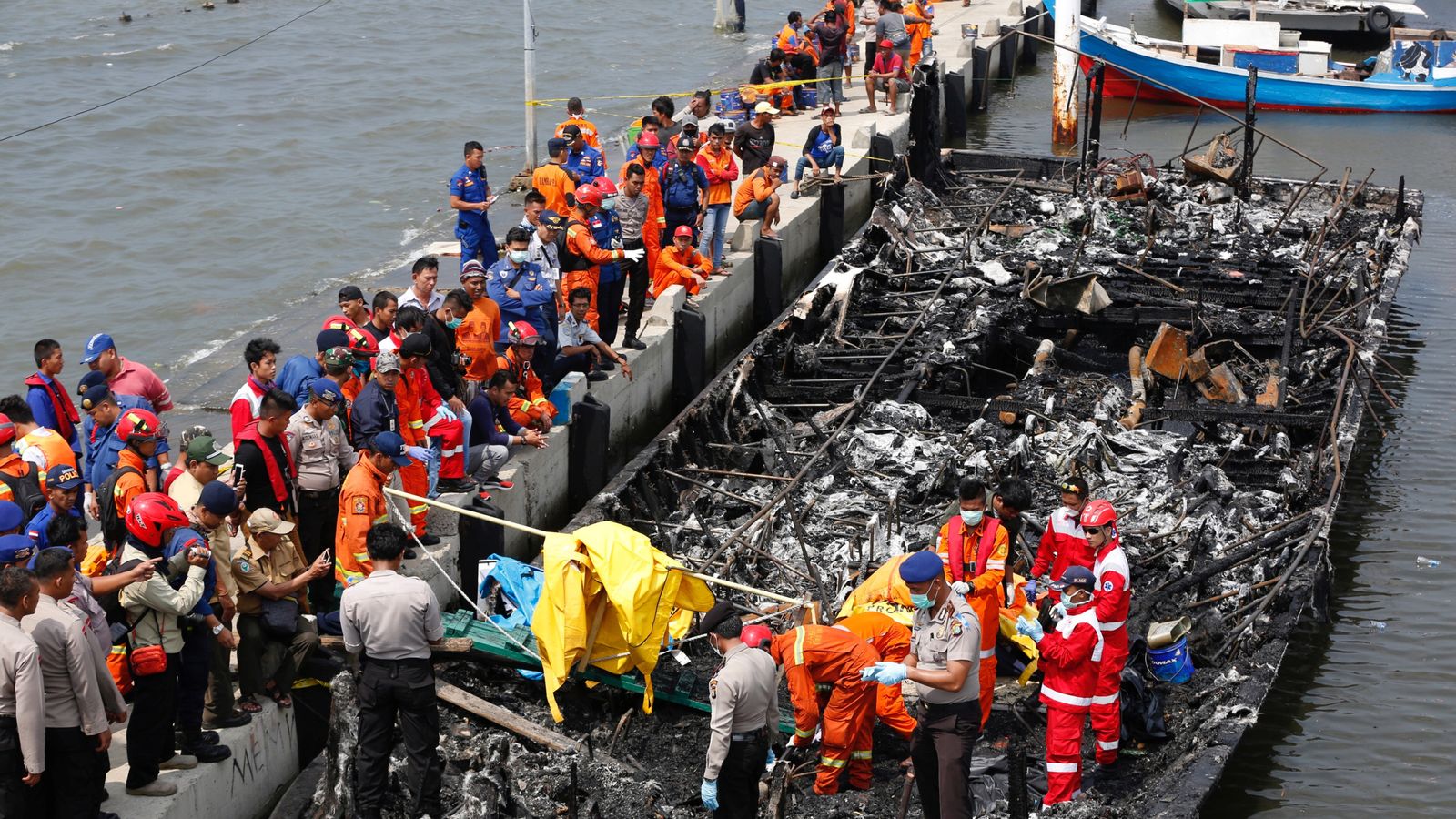 Five Dead, 41 Missing After Ferry Fire in Indonesia