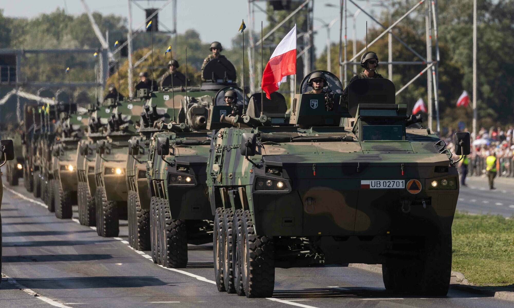 Poland Holds Largest Military Parade Ever on Vistula Highway for Battle of Warsaw Anniversary