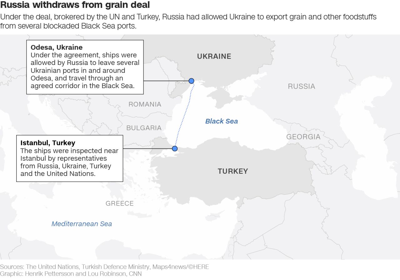 Russia Cites Ukrainian Violations as Black Sea Grain Initiative Revival ‘Completely Unacceptable’