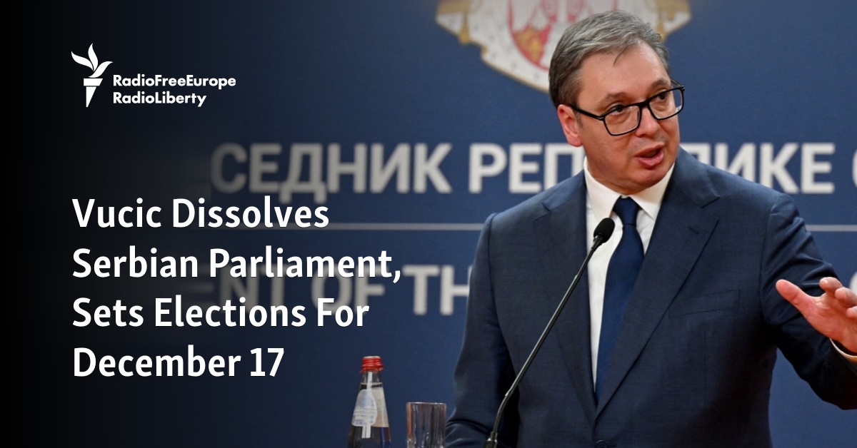 Vucic Orders Dissolution of Parliament Ahead of October Elections