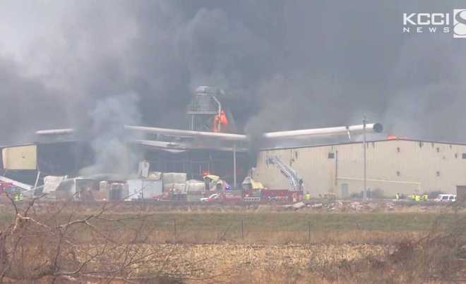 Explosion at Iowa Quaker Oats Plant Triggers Fire, No Casualties Reported