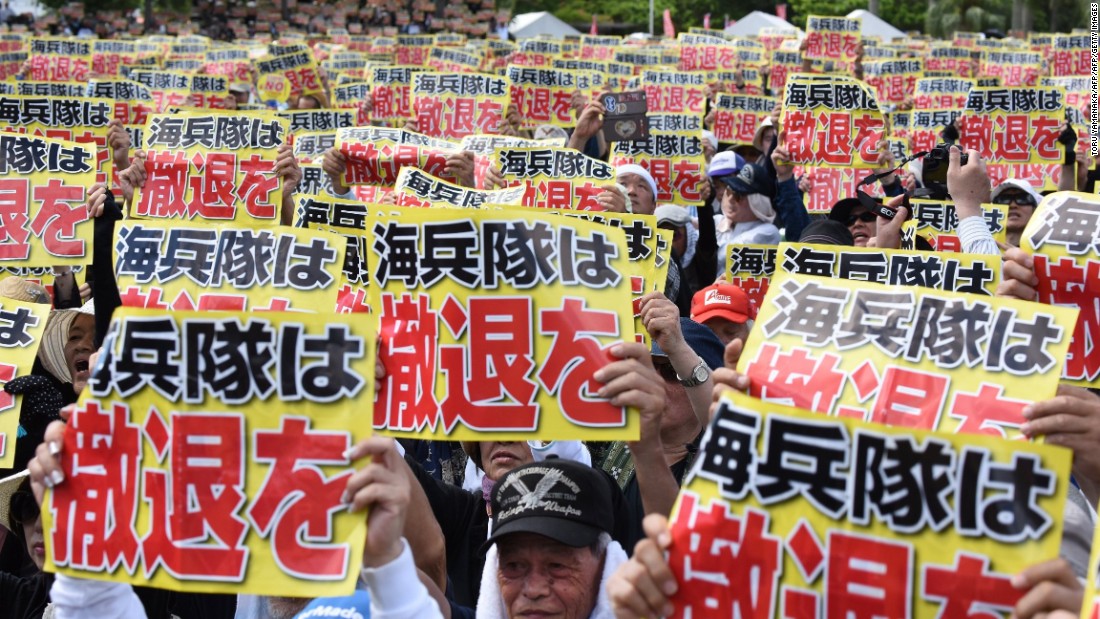 Okinawa Murder Sparks Tokyo Protests Demanding U.S. Military Accountability